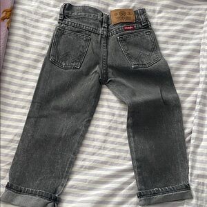 Wrangler Distressed Black Wash Jeans